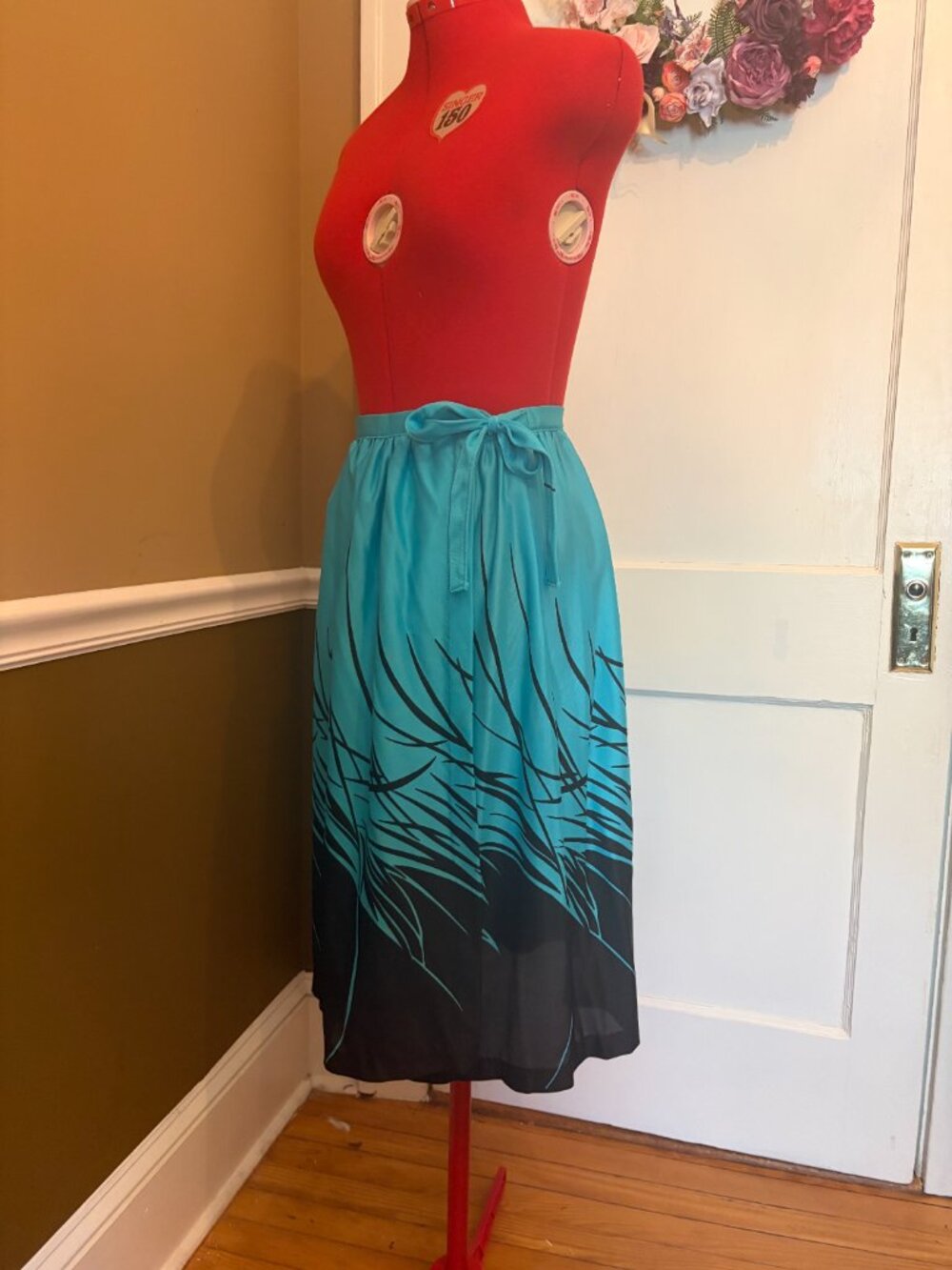 1980's Wrap Dress - Size Small